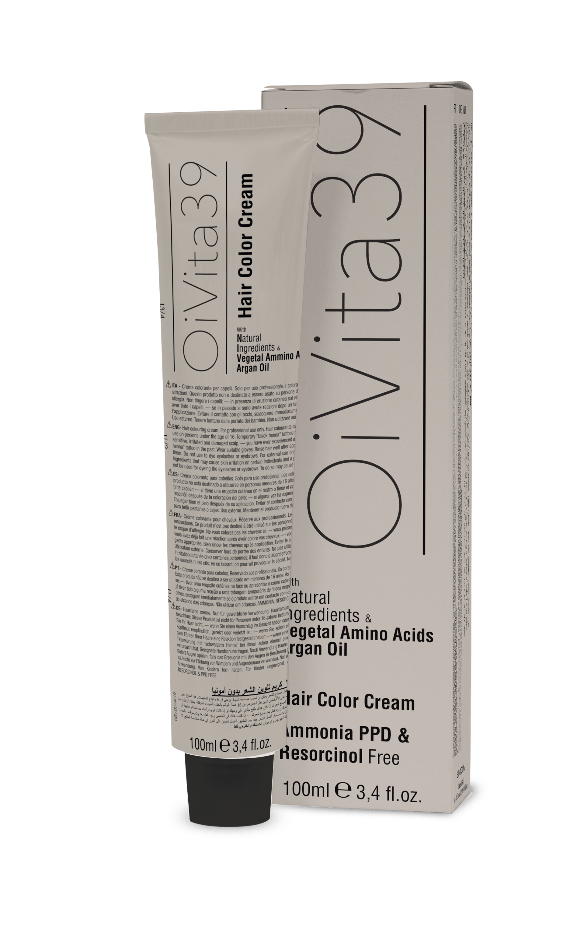 Ammonia and ppd free colouring cream