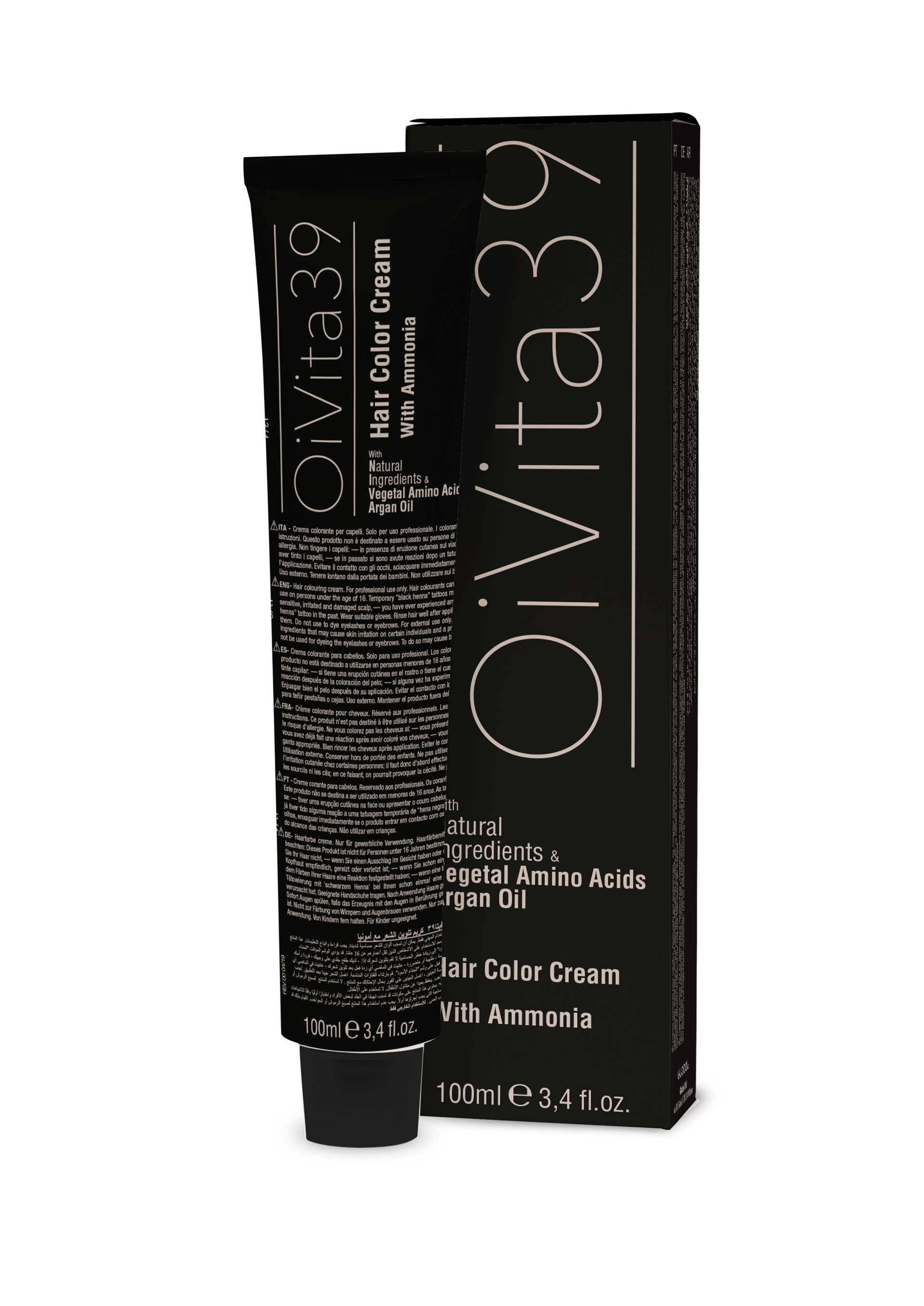 Hair color cream with ammonia and ppd