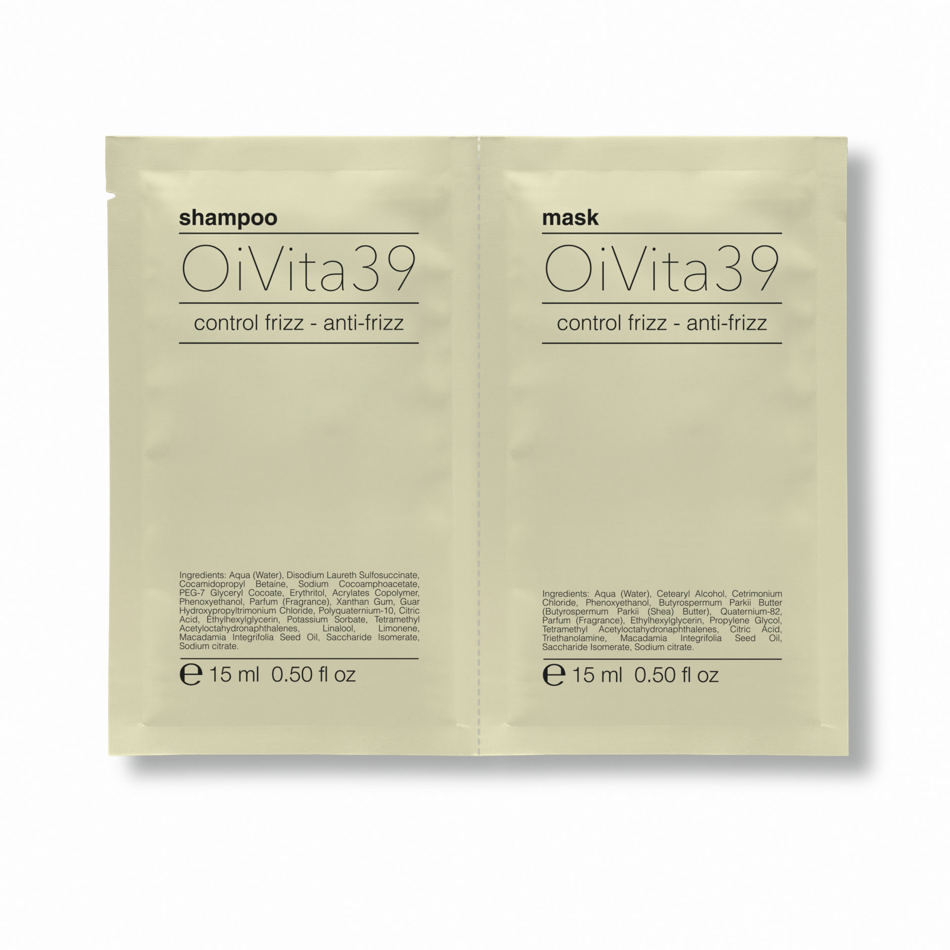 Sachette duo anti frizz SHyMSK